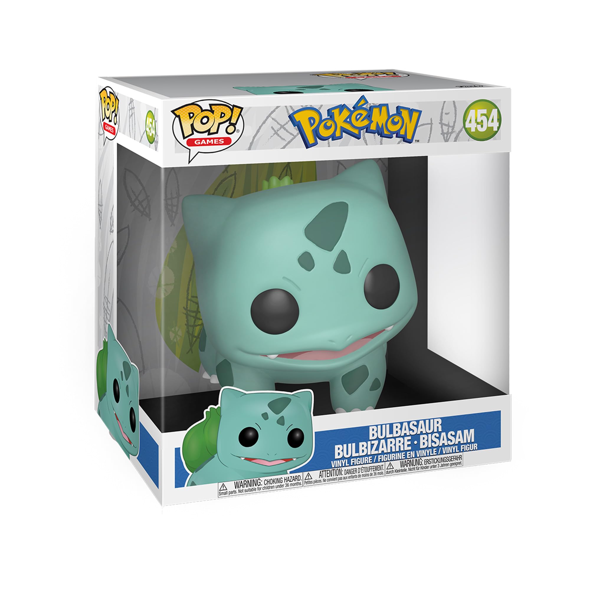 Funko POP! Games: Pokemon - 10" Bulbasaur - Collectable Vinyl Figure - Gift Idea - Official Merchandise - Toys for Kids & Adults - Video Games Fans - Model Figure for Collectors and Display