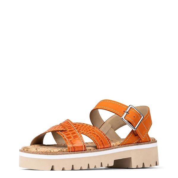 DONALD PLINER WOMEN’S LUG SOLE SLINGBACK SANDAL, SADDLE