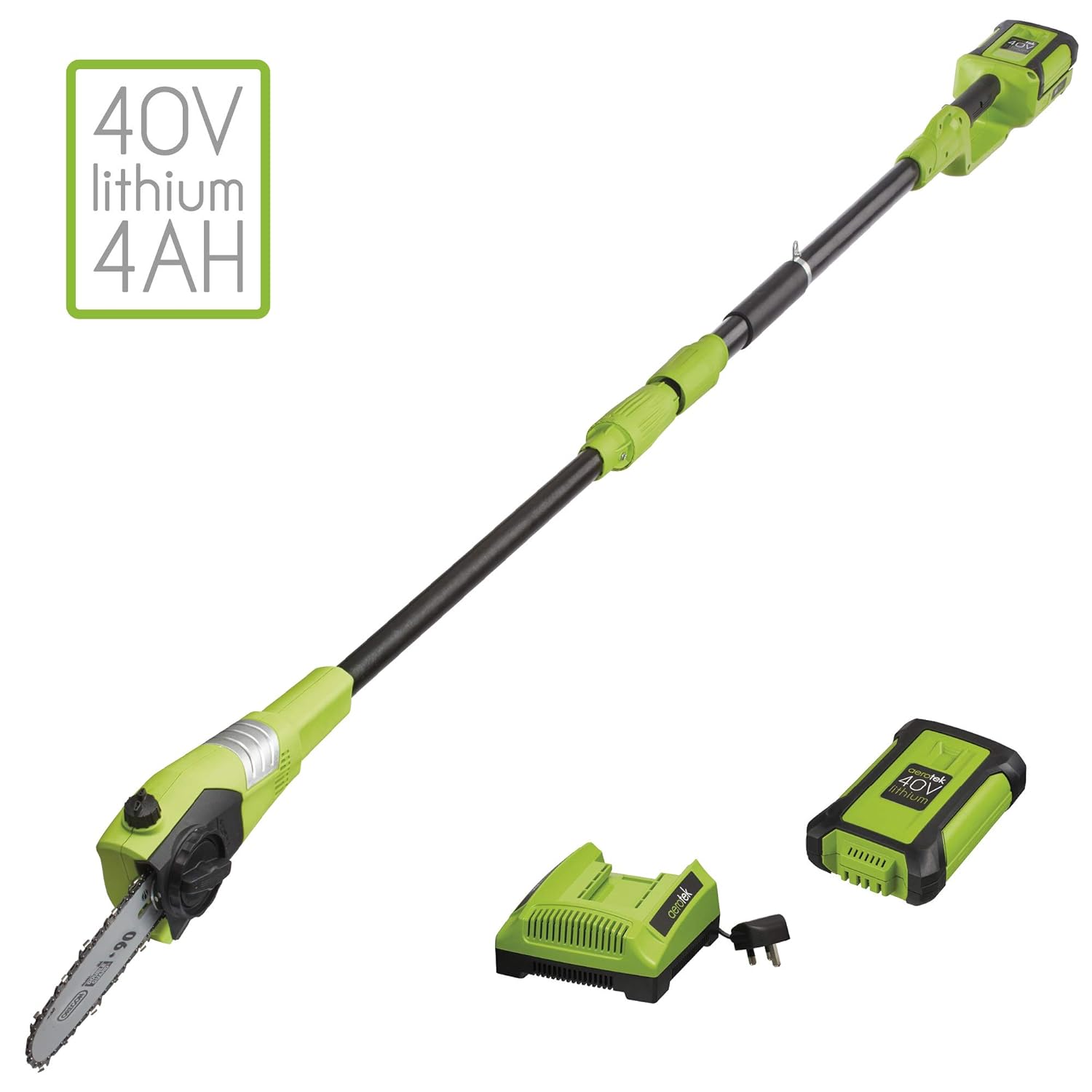 Aerotek 40V X2 Series Extendable Chainsaw Machine with Extralarge