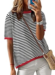 Dokotoo Womens Top Short Sleeve Casual Summer