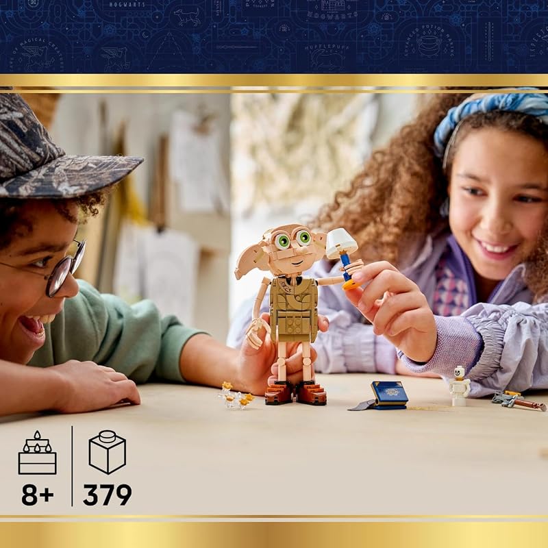 Harry Potter Dobby l’Elfe Libre - Jouet - Maquette se Transformant en Figurine de Kreattur - Décoration de Chambre d'enfant DIY - Cadeau pour Fille, Garçon ou Fan dès 8 Ans 76469 — photo 5 sur 8