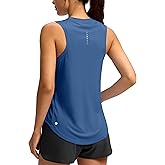 SANTINY Women's Sleeveless Workout Tops Lightweight Tennis Yoga Athletic Running Shirts Racerback Tank Tops for Women