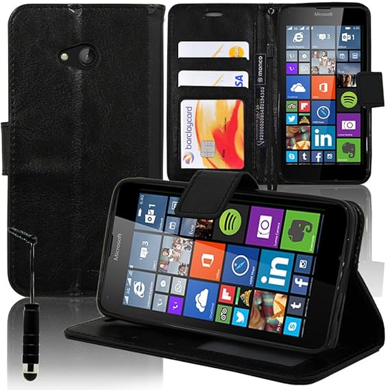 Schutzhülle Halterung Video Buch Schutzhülle PU-Leder für Microsoft Nokia Lumia 640 LTE/640 LTE Dual Sim/640 Dual Sim