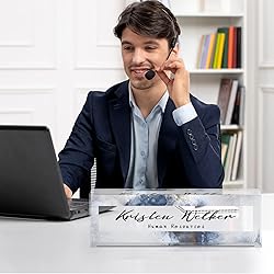 Desk Name Plate Personalized, Custom Name Plate for