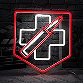 Gaming Neon Sign For Wall Decor Game Room Decorative Neon Signs Red White Hanging Neon Sign For Bedroom Teen Boy Room Decor Led Night Light For Bar Pub Apartment Teen Boy Gifts USB Sign