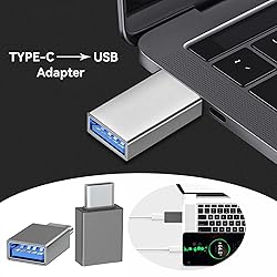 Welldiea USB C to USB Adapter 4 Pack, Type C Male