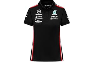 Mercedes AMG Petronas Formula One Team - Womens 2023 Team Polo - Black - Size: XL