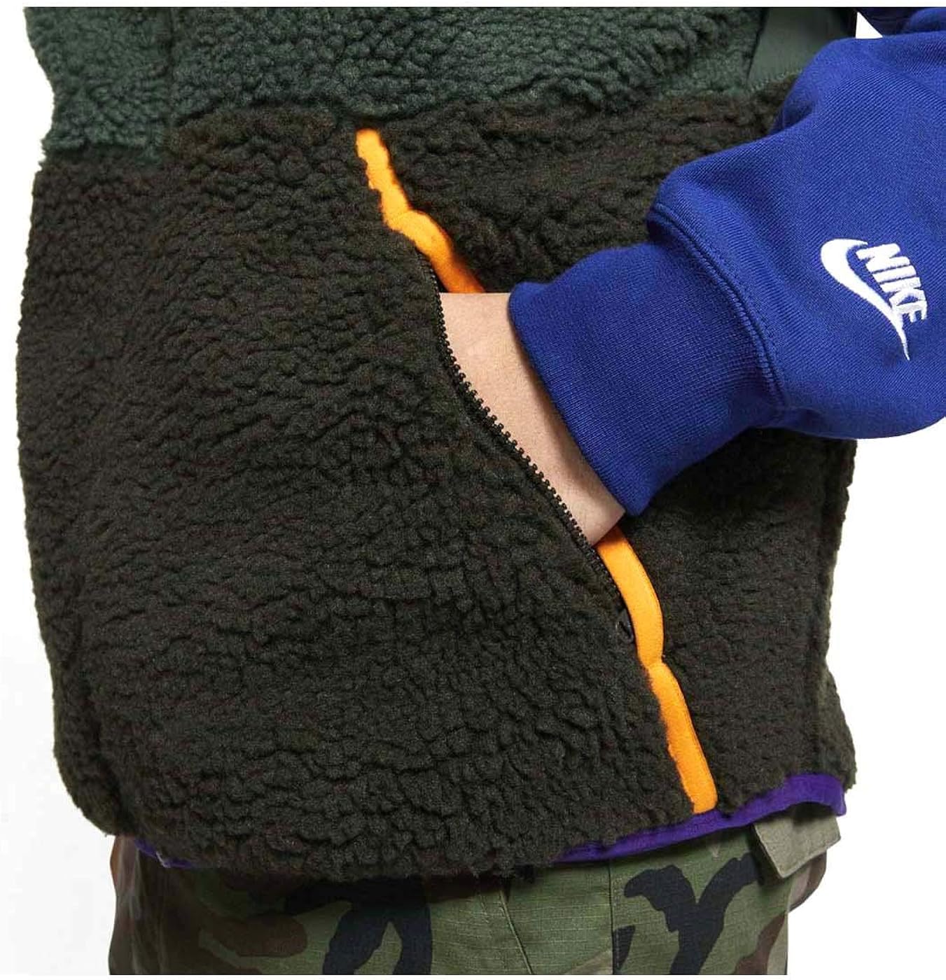 nike fleece vest men's