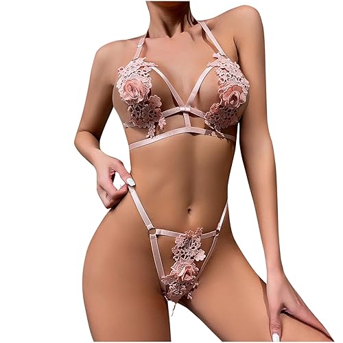 Scyoekwg my placed by me Lingerie Sets For Women Sexy Embroidered Cut Out  Bra and Panty Set Kint Slutty 2 Piece Babydoll For Sex Naughty in Saudi  Arabia