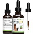 Pet Wellbeing - Throat Gold for Dogs - Natural Herbal Throat and Respiratory Support for Canines - 2 oz (59ml)