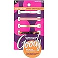 Goody Stay Tight Hair Barrettes, 4 Ct, Assorted Colors, SlideProof Flat Clips, Comfortable & Versatile Styling Accessories for Women, Men, Boys & Girls, Clips for All Hair Types