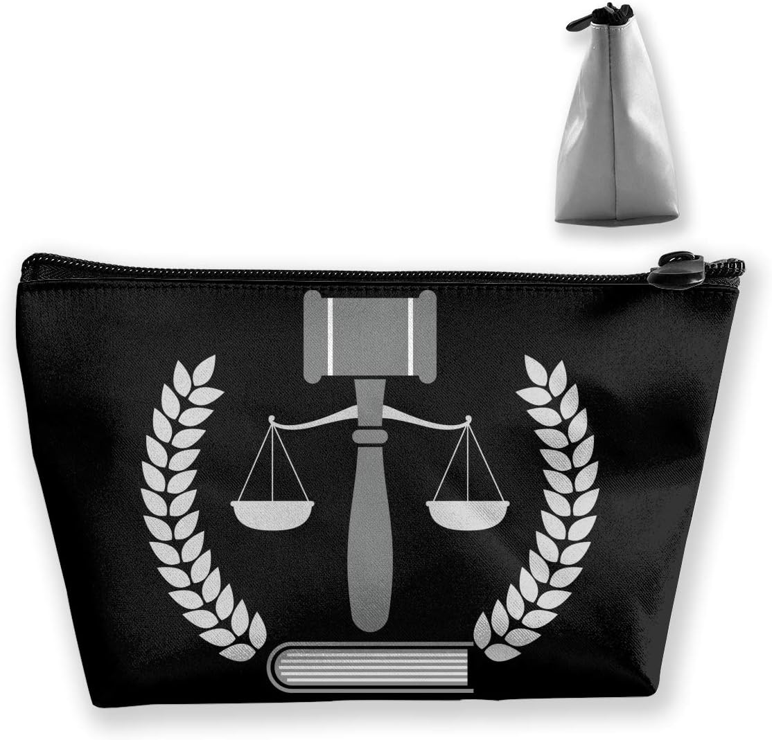 Trapezoid Toiletry Pouch Portable Travel Bag Law And Justice Cosmetic Bags
