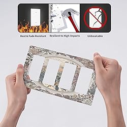 Tewujay Decorative Light Switch Covers Abstract