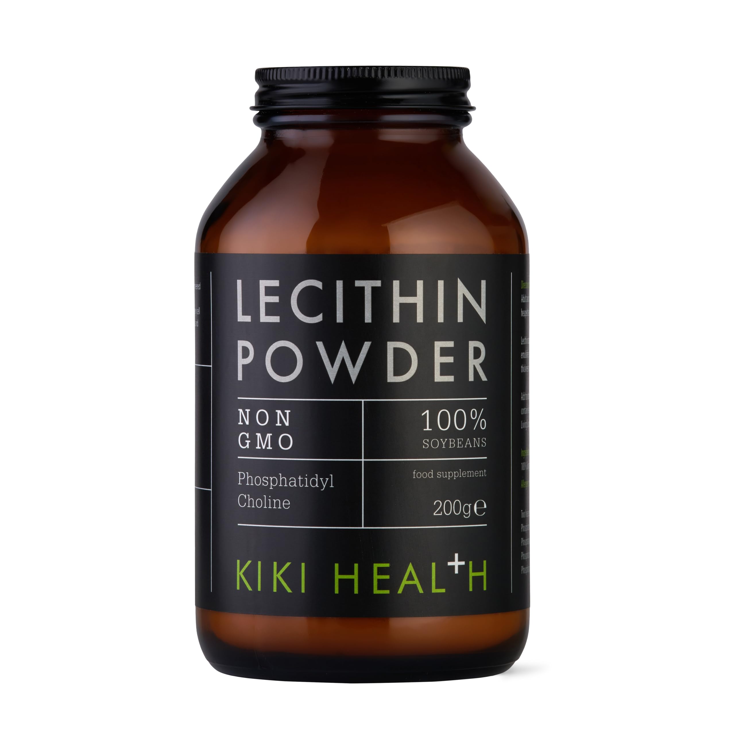 KIKI Health Non-GMO Lecithin Powder Food Supplement | Embrace Culinary Excellence & Nutritional Support | Elevate Your Recipes with Versatile Soy-Based Emulsifier | Thickener Perfect for Vegan - 200g