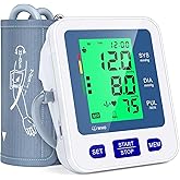 Blood Pressure Monitor for Home Use, Automatic Blood Pressure Machine with 3-Color Backlit Hypertension Display, 2x99 Memory 