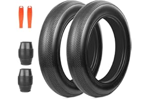 BALINGE E Bike 20/26x4.0 Fat tire 20 x 4 Fat tire 20x4 Bike tire 1 Pack Heavy Duty High-Performance Wear-Resistant E-Bike Mountain Snow Bike Tire ，Fat Bike Tires，Brown Wall/White Wall/Black