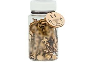 SENSEMORY Wooden Funs To Give Jar, Funny Appreciation Gifts for Teacher, Men, Father's Day Gifts for Dad, Funny Friend Gifts, Funny Office Accessories for Coworkers (Plastic Bottle)