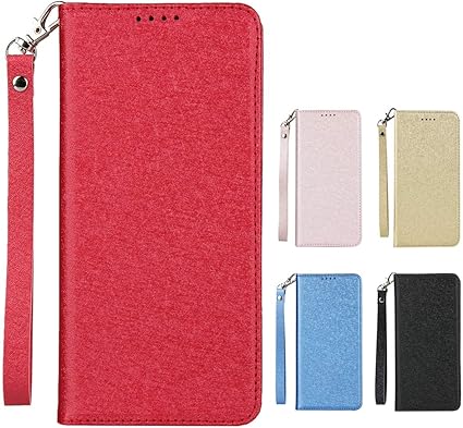 Amazon Co Jp Elick シンプルスマホ5 ケース 手帳型 薄型 高級puレザー Softbank シンプルスマホ5 A001sh ケース カバー マグネット式 ベルトなし ストラップ付き カード収納 レッド 家電 カメラ
