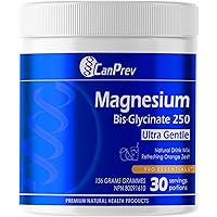 CanPrev Magnesium Bis-Glycinate Drink Mix, Orange Zest Flavor, 156g 30-Servings - Dietary Supplement for Daily Wellness - Gen