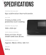 Canon SELPHY CP1500 Compact Photo Printer Wireless USB-C SD Black GB view 8