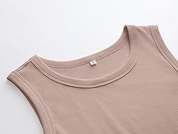 ANRABESS Womens Sleeveless High Neck Tank Tops