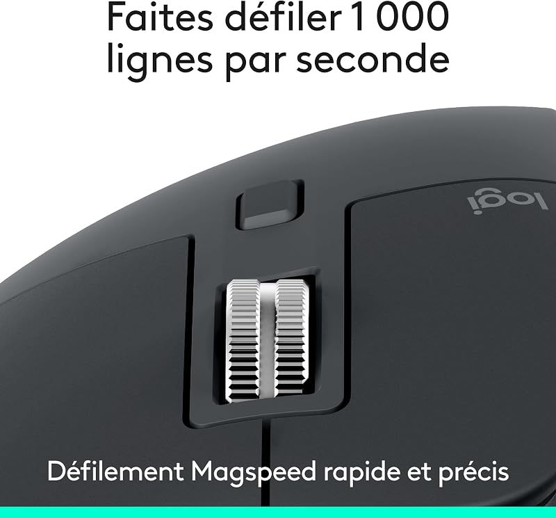 MX Master 3S - Souris sans fil performante (Graphite)