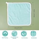 FRIUSATE Face Flannels Pack of 6 30x30 cm Coral Fleece Baby Wash Cloths view 7