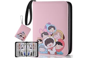 Silph PLC Korean POP Bangtan Boys Trading PhotoCard Binder, 400 Photocard Holder Book with Sleeves Gifts for Boys & Girls - Photocard Album