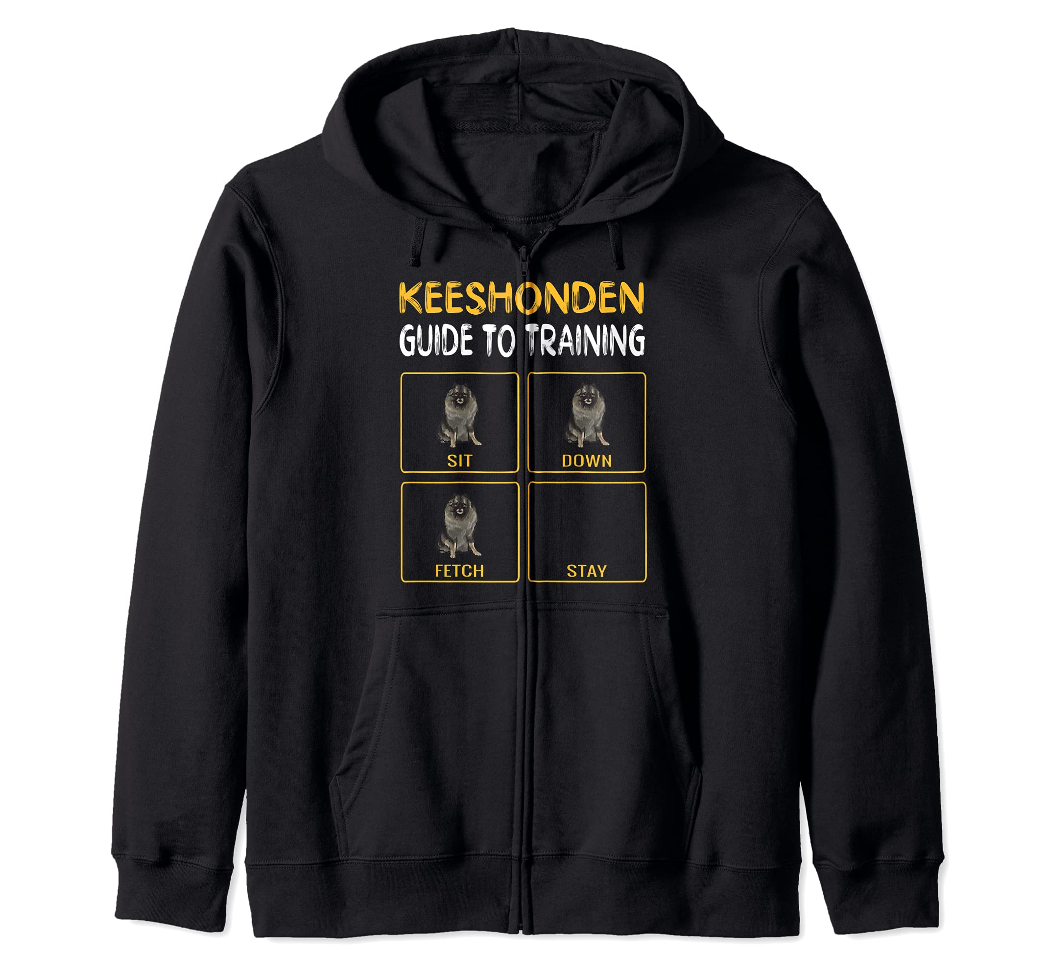 Keeshond Guide To Training Dog Obedience Zip Hoodie