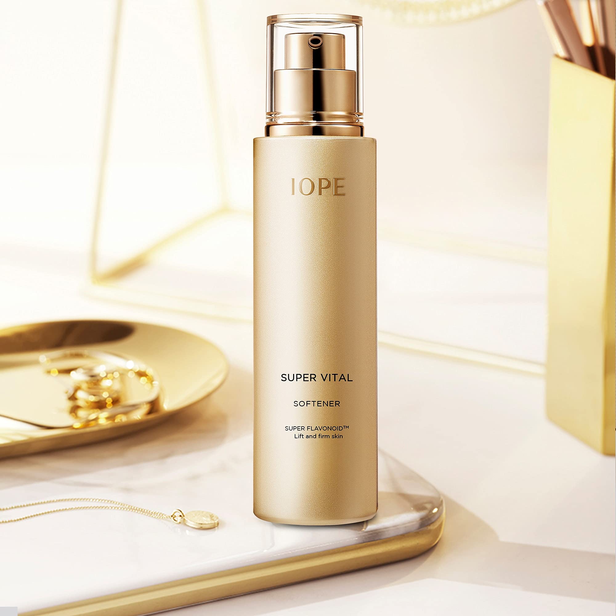 IOPE Super Vital Softener - Anti Aging Toner for Rejuvenating with Super Flavonoids, Korean Skincare, Sensitive Skin - Pore Minimizer & Plumping, 5.07 Fl. Oz