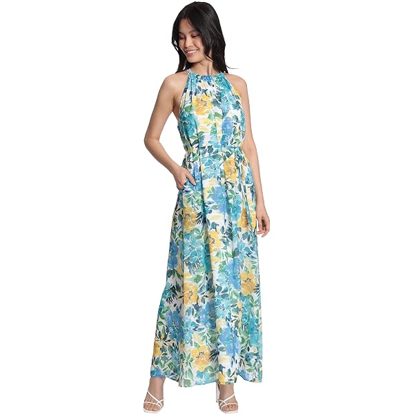 flower embroidered maxi dress Floral Embroidered Tank Maxi Dress