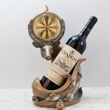 Qxx Vin Rack Resine Artisanat Creative Europeenne Montre Casier A