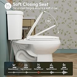 HOROW 19 Inch Tall Toilets, Extra High Toilets with