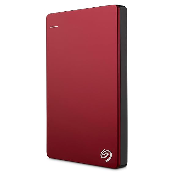 Seagate Backup Plus Slim 2TB Portable External Hard Drive USB 3.0, Red (STDR2000103) External Hard Disks