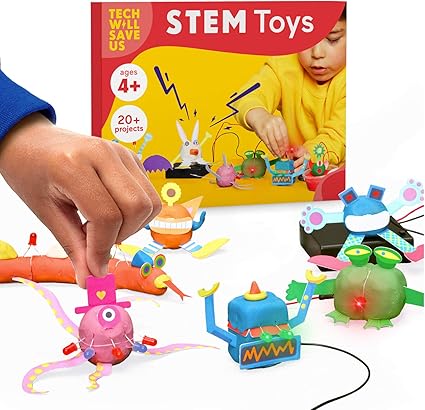 Amazon Com Tech Will Save Us Electro Dough Fantasy Kit Educational Electronic Science Technology Stem Toy Gift For Boys Girls Kids Ages 4 And Up Toys Games