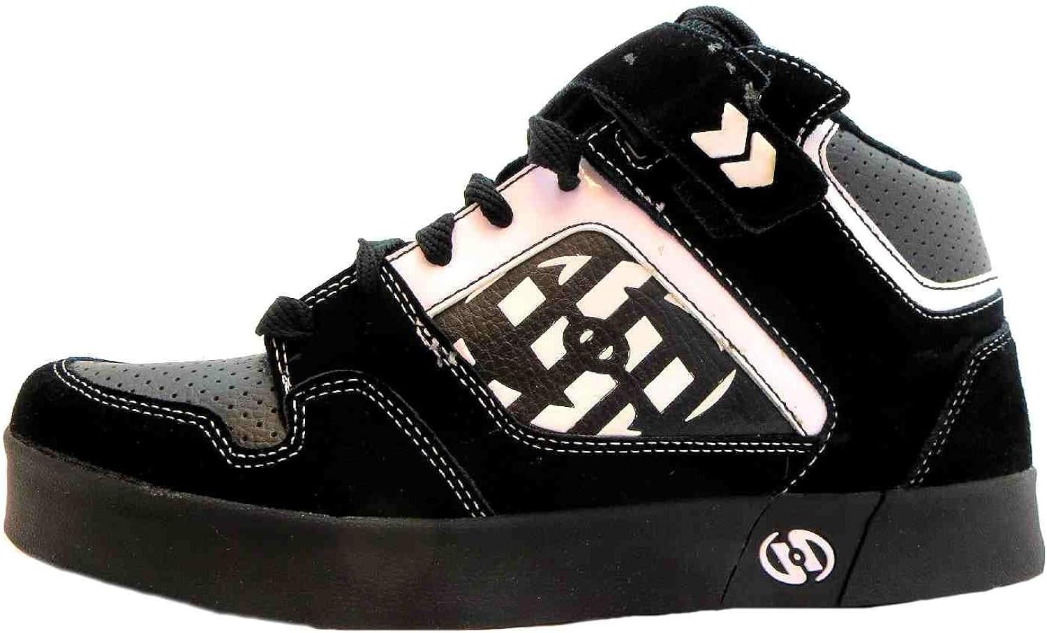 Heelys Size 7 Men's Stripes Composition Leather Trainers Black Amazon