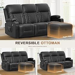 FURNIMAT Recliner Sofa with Storage