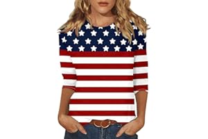 SLQDGMRYZ 3/4 Sleeve Shirts for Women Loose Fit Crewneck Dressy Casual Tops Lightweight Solid Color Comfy Cute T Shirts