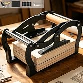 TOPOWN Mini Linocut Press, Printing Hand Lever Press Machine for Linocut | A5, Black, Adjustable Print Thickness, For Beginners &amp; Artists, Heavy-Duty &amp; Durable, Fits Lino/Wood/Rubber Relief Printing