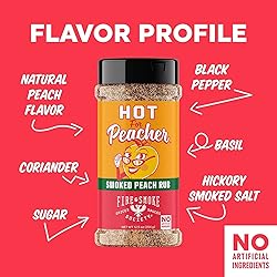 Fire & Smoke Society Hot for Peacher BBQ Rub | BBQ