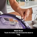 Morphy Richards Steam Iron 2400W, 115g Boost, Ceramic Soleplate, Purple view 4