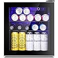 Antarctic Star Mini Fridge Cooler - 70 Can Beverage Refrigerator Glass Door for Beer Soda or Wine – Glass Door Small Drink Di