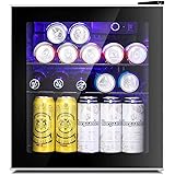 Antarctic Star Mini Fridge Cooler - 70 Can Beverage Refrigerator Glass Door for Beer Soda or Wine – Glass Door Small Drink Di