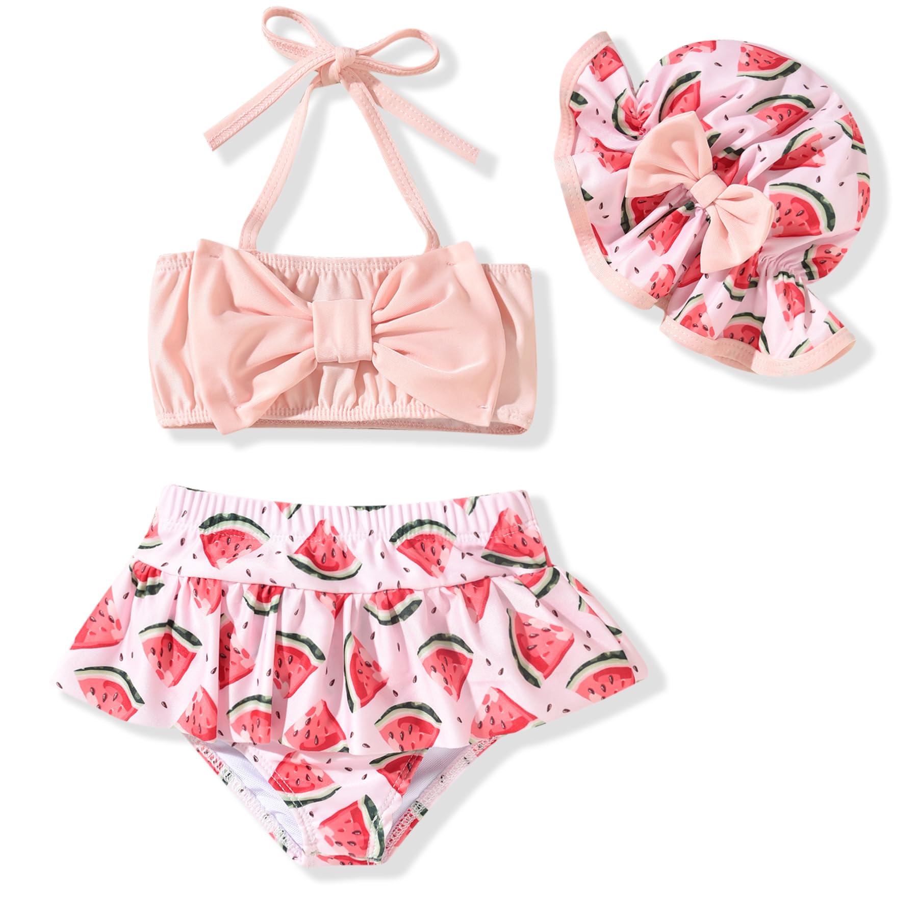 18-24 Months Infant Baby Girls Swimsuit Watermelon