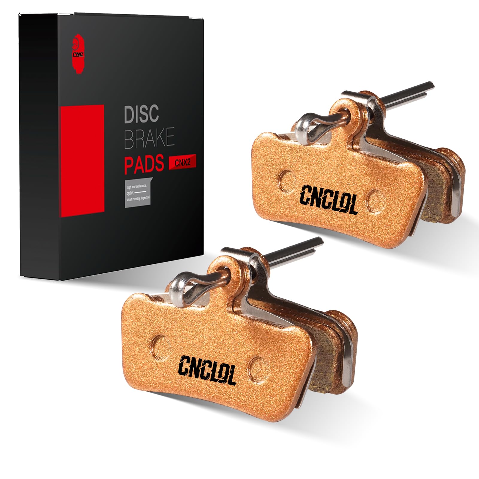 CNCLOL Bike Disc Brake Pads For Avid XO/XX Trail/Elixir 7 Trail/Elixir 9 Trail/SRAM Guide R/RS/RSC/Guide Ultimate,Polymetallic