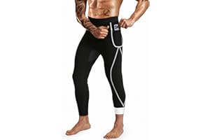 DYUAI Sauna Sweat Pants for Men Compression Pants Athletic Leggings Workout Sauna suit