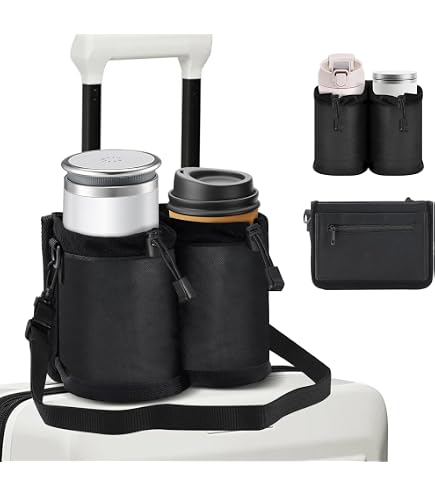 Incycall Porte-Gobelet Universel Pour Valise - Fixation Tasse Café Stanley Voyageur Et Hôtesse De L'Air