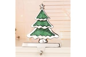 Yuokwer Christmas Stocking Holders for Mantle,Christmas Stocking Holder for Fireplace, Tree Chrsitmas Stocking Hanger for Mantel,Stocking Hooks for Mantle (Tree)