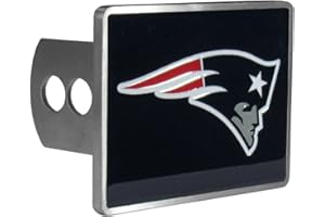 SISKIYOU AUTOMOTIVE Siskiyou Sports NFL New England Patriots Hitch Cover Class II and Class III Metal Plugs, Team Colors, One Size