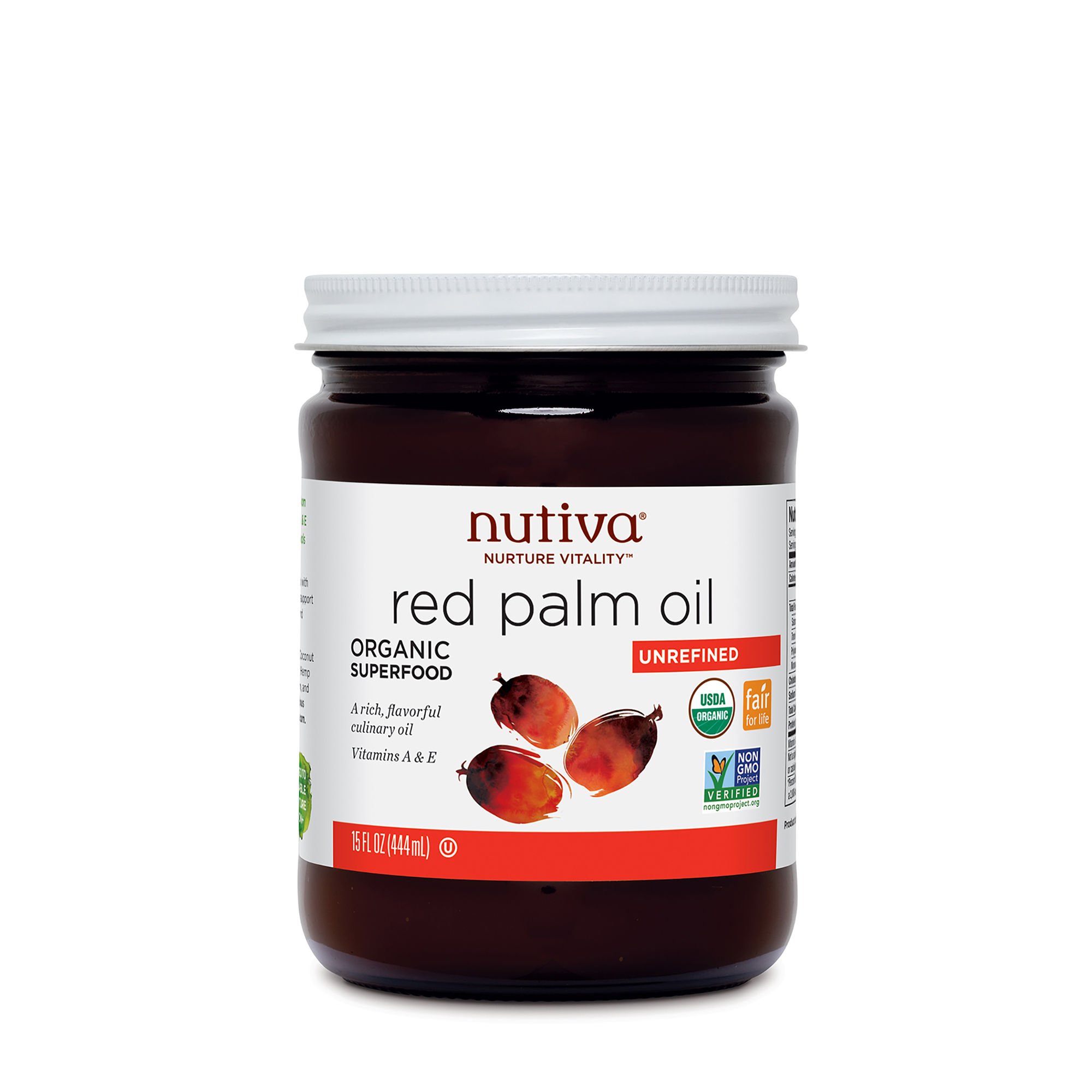Nutiva Organic Fair Trade Certified Red Palm Oil, 15 Ounce (pack Of 1